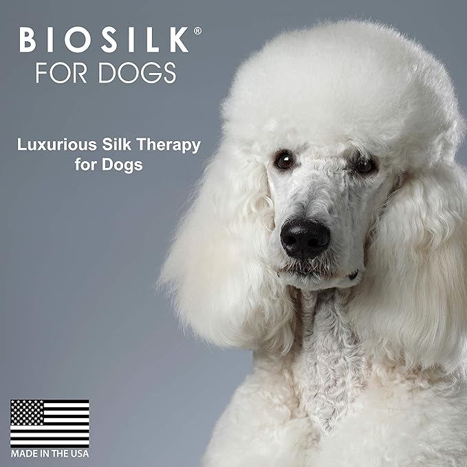 BioSilk for Pets Slicker Dog Brush for Pet Hair Removal | Removes Mats, Tangles & Loose Hair with Minimal Effort & Comfort | Suitable for Long or Short Haired Dogs