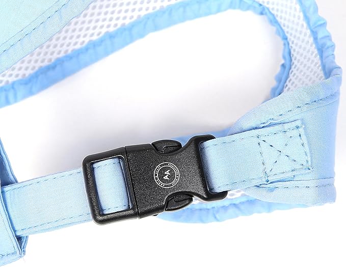 Angie and Allie Organic Cotton Dog Harness,No Pull Pet Harness with Leash D-Ring,Adjustable Soft Padded Dog Vest,Comfortable,Sustainable,Breathable and Stylish for Your Canine Companion