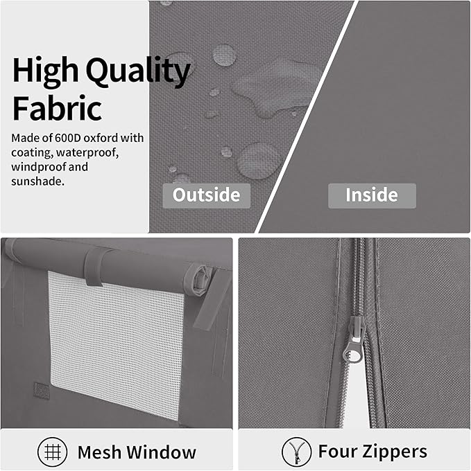 Easy-Going Dog Crate Cover 30 Inch Dog Kennel Cover for Dog, Cage Covers for Dog Crates Fit (30" Lx19 Wx21 H) Grey