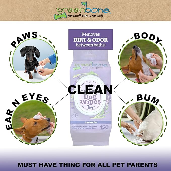 Calming Dog Wipes - Lavender Scented - 150 Wipes