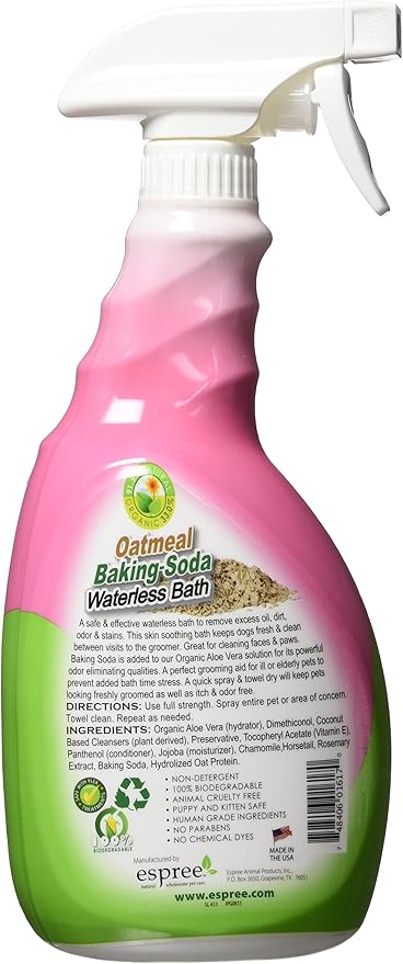 Espree Oatmeal Baking Soda Waterless Bath, 24 oz