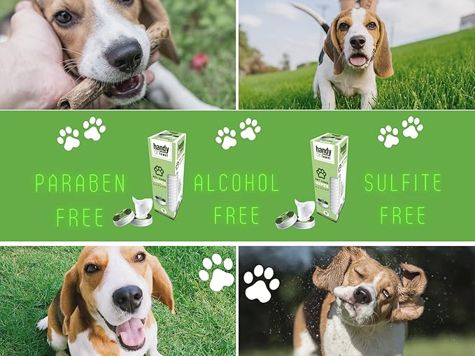 Pet Wipes for Dogs - Travel-Friendly Dog Paw Wipes - Dog Wipes Cleaning Deodorizing - Puppy Wipe Set - Scented Doggie Grooming Non-Wet Wipes - 2 x 10 Individually-Sealed Pods