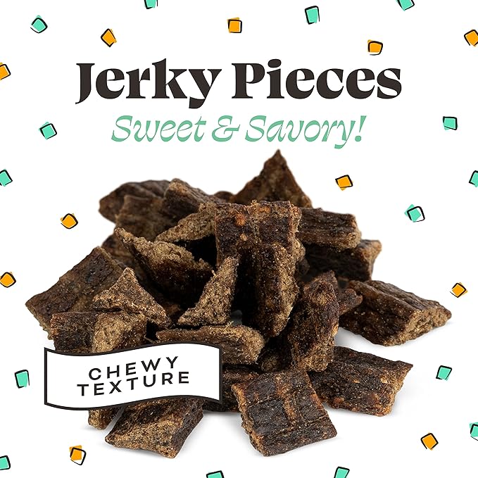 Primal Chicken Jerky Dog Treats Made with Chicken Bone Broth for Dogs, Give Pieces a Chance, Training Treat for Dogs, 4 oz (Pack of 2)