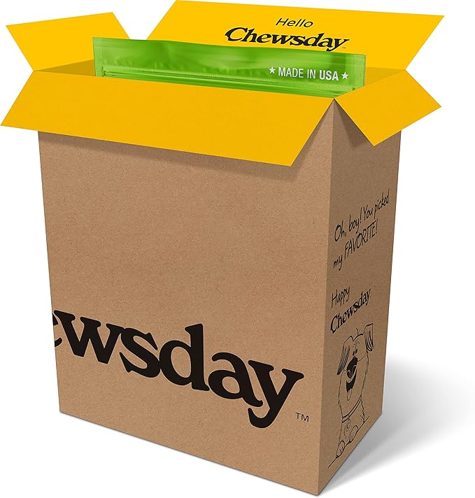 Chewsday Medium Cinnamon Clean Daily Dental Dog Chews, Made in The USA, Natural Highly-Digestible Oral Health Treats for Healthy Gums and Teeth - 14 Count