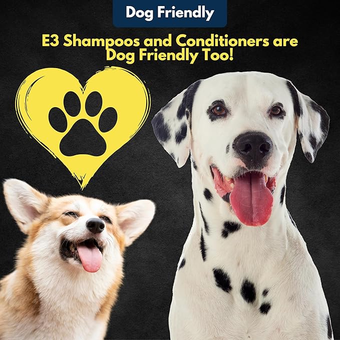 E3 Argan Oil Shampoo - Luxurious Pet Grooming Solution for Nourished & Rejuvenated Coat - Enriched with Hydrating Argan Oil for Lustrous Shine - Ideal for Horses - Deep Conditioning (1 gal), Brown