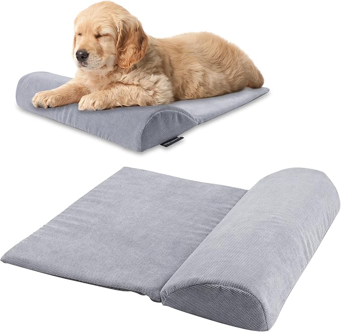 Dog Pillow Dog Calming Pillow for Small Dog & Cat Sleep Dog Neck Pillow for Joint Relief Sleeping Improve Anxiety Relief Pet Pillow with High Resilience Sponge