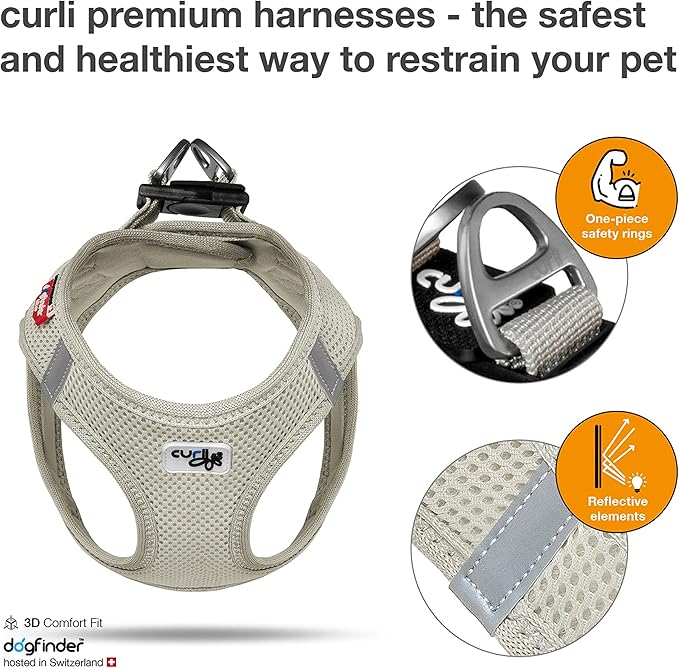 Curli Vest Harness Air-Mesh Skyblue S