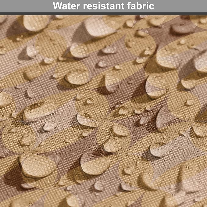 Lunarable Abstract Dog Crate Cover, Classic Print of Retro Style Round Intricate, Easy to Use Pet Kennel Cover for Small Dogs Puppies Kittens, 18 Inch, Cocoa Pale Brown