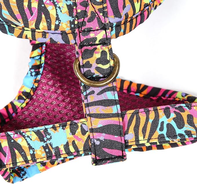 Angie and Allie Organic Cotton Dog Harness,No Pull Pet Harness with Leash D-Ring,Adjustable Soft Padded Dog Vest,Comfortable,Sustainable,Breathable and Stylish for Your Canine Companion
