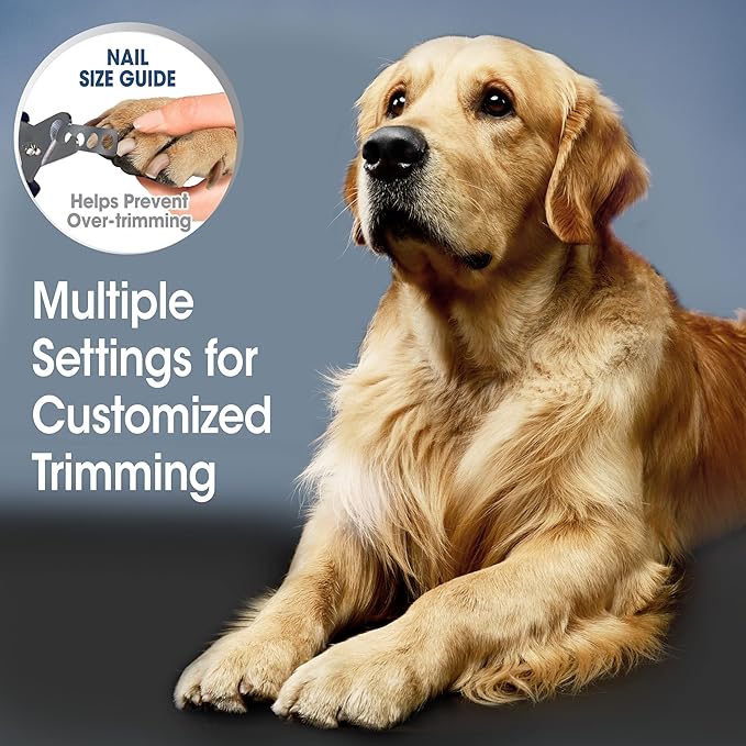 Four Paws Magic Coat Professional Series Deluxe Dog Nail Clipper with Size Guide, Claw Trimmer for Dogs, 1 Count