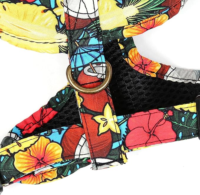 Angie and Allie Organic Cotton Dog Harness,No Pull Pet Harness with Leash D-Ring,Adjustable Soft Padded Dog Vest,Comfortable,Sustainable,Breathable and Stylish for Your Canine Companion