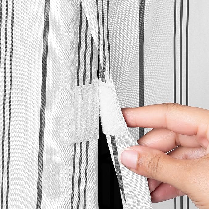 Sweet Jojo Designs White and Grey Stripe Dog Crate Cover – Kennel Covers for 24 Inch Pet Cage Small - Neutral Contemporary Modern Pinstriped Minimalist Gray