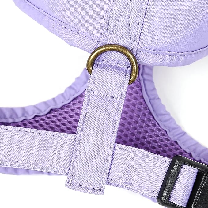 Angie and Allie Organic Cotton Dog Harness,No Pull Pet Harness with Leash D-Ring,Adjustable Soft Padded Dog Vest,Comfortable,Sustainable,Breathable and Stylish for Your Canine Companion