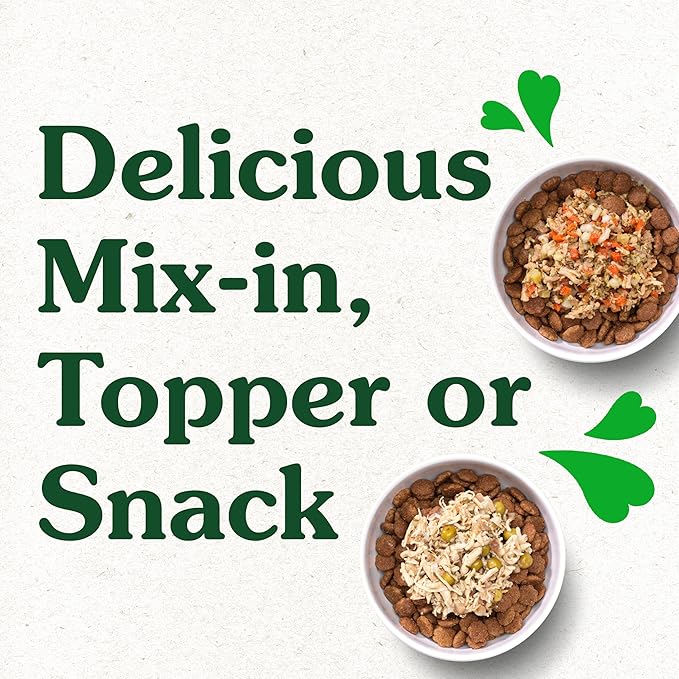 Greenies Smart Topper High Protein Wet Mix-in for Dogs, Chicken, Peas, Apples, and Brown Rice Recipe & Duck, Broccoli, Carrots and Barley Recipe Variety Pack with Whole Grains, 2oz. 8 Trays