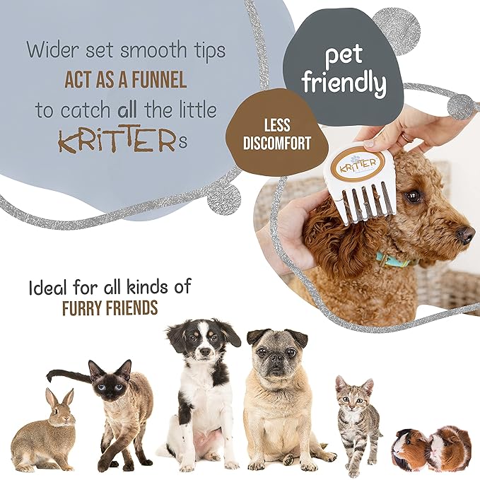 Flea & Tick Comb - Grooming Tool