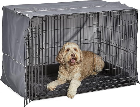 New World Dog Crate Comfort Kit, Matching Dog Crate Cover & Dog Bed to Make Your Dog's Crate Their Home, Fits 48-Inch Long Dog Crates, Dog Crate Not Included