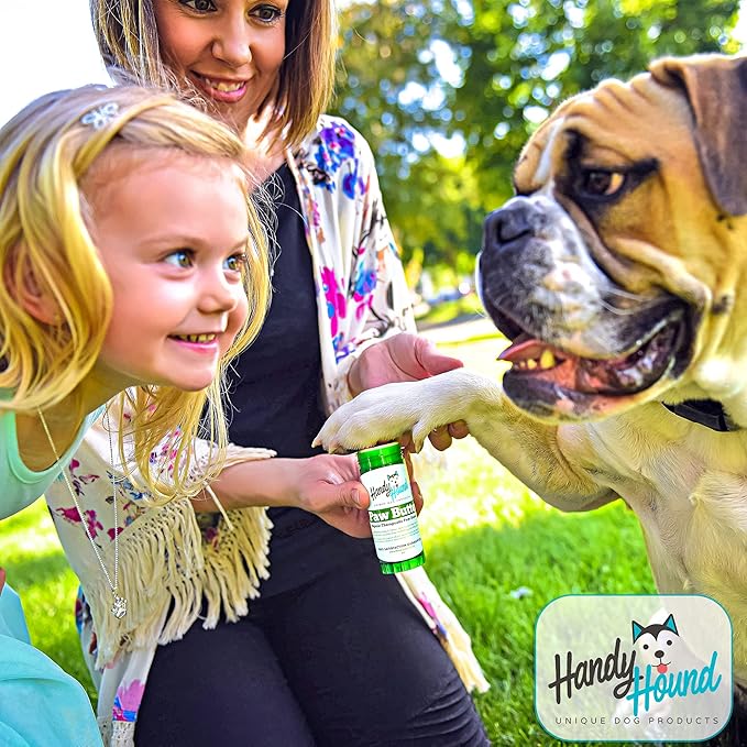 Dog Paw Balm - Paw Butter – Ultimate Dog Paw Protector & Dry Skin Treatment - Nourishing Paw, Nose & Dry Skin Soother - Lick-Safe Paw Balm Dogs Trust - Made in The USA - 2 oz