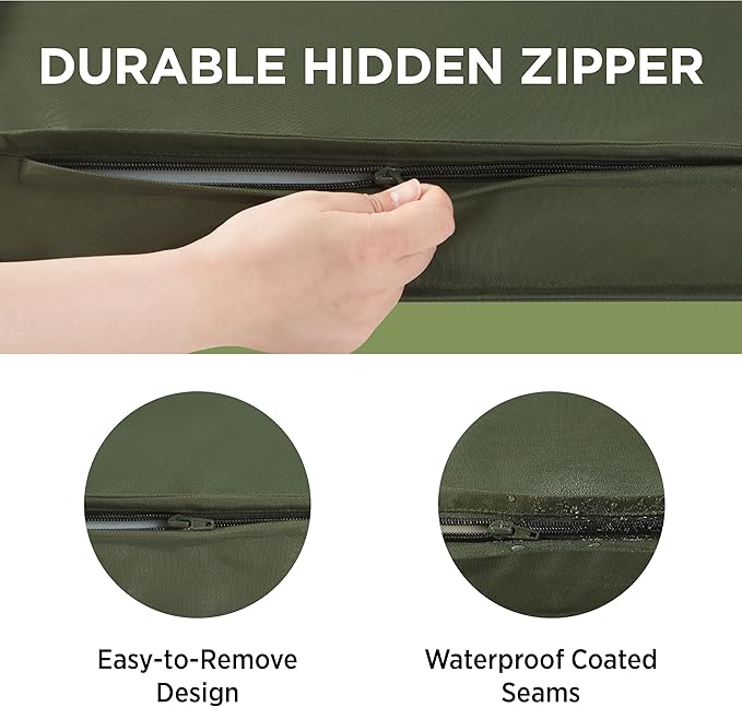 Lesure Water-Resistant Dog Bed Cover - Large Dog Bed Removable Cover, Replacement Washable, Dog Bed Covers for Pet Mat Bed, 36x27x3 Inches