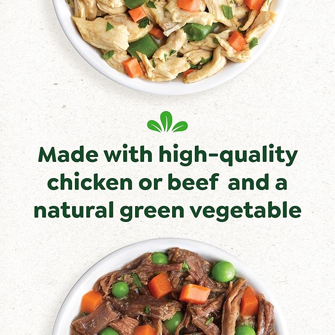 Greenies Smart Topper High Protein Wet Mix-in for Dogs, Chicken, Green Beans, and Sweet Potatoes Recipe & Beef, Peas, and Carrots Recipe Variety Pack, 2oz. 8 Trays