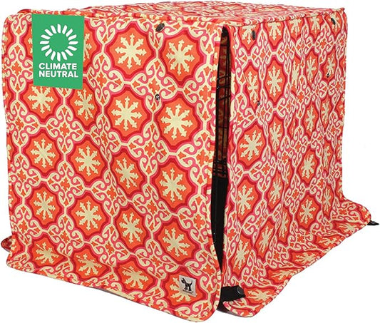 Molly Mutt Papillon Dog Crate Cover, 100% Cotton Canvas Cover with 2 Roll-Up Panels, Ideal for Dog or Cat Crate, Durable, Washable, and Free of Harmful Chemicals, 24" x 18" x 21"