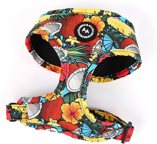 Angie and Allie Organic Cotton Dog Harness,No Pull Pet Harness with Leash D-Ring,Adjustable Soft Padded Dog Vest,Comfortable,Sustainable,Breathable and Stylish for Your Canine Companion