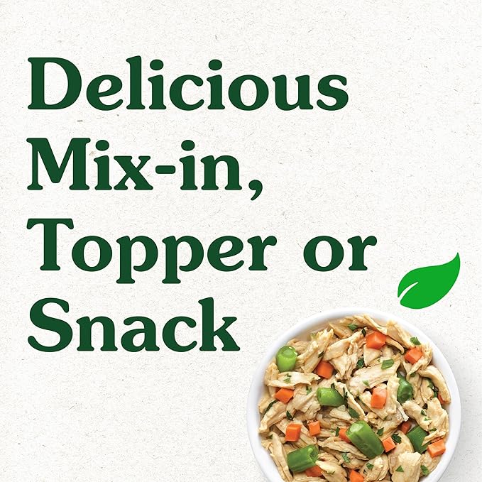 Greenies Smart Topper High Protein Wet Mix-in for Dogs, Chicken, Green Beans & Sweet Potatoes Recipe in Vitabroth™ Broth - Bone Broth + Vitamins E & B1, Pack of 10