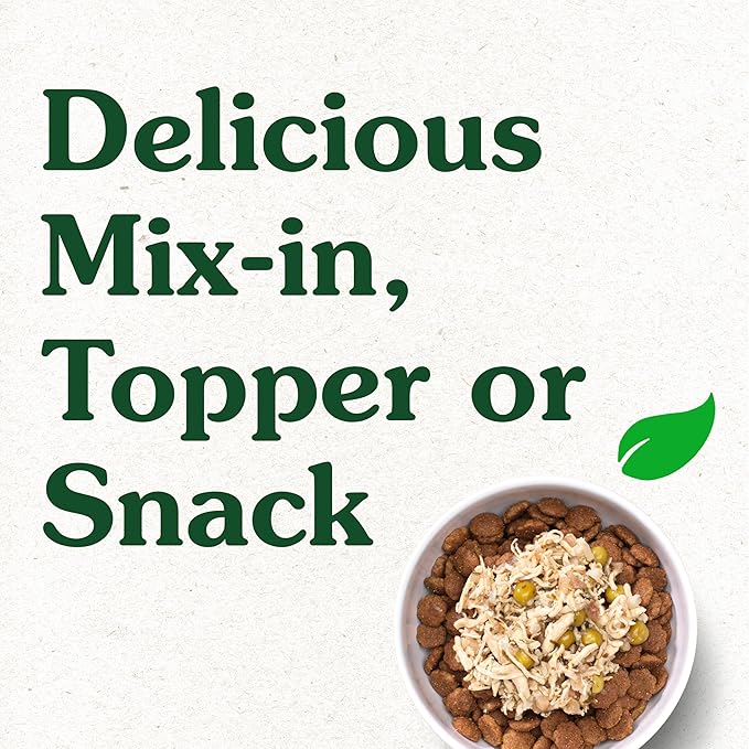 Greenies Smart Topper High Protein Wet Mix-in for Dogs, Chicken, Peas, Apples & Brown Rice Recipe in Vitabroth™ Broth - Bone Broth + Vitamins E & B1, Pack of 10
