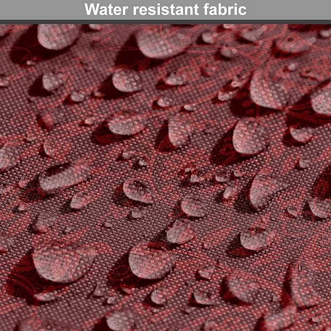 Lunarable Burgundy Dog Crate Cover, Intricate Spring Motifs Abstract Style Blossoming Branches Flower Buds, Easy to Use Pet Kennel Cover for Small Dogs Puppies Kittens, 22 Inch, Burgundy Red