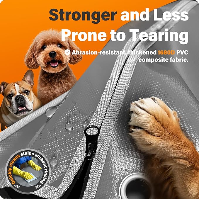 30Inch Dog Crate Cover, Compatible with Most Brands of Wire Crates. Heavy-Duty Material Resists Wear and Tear,Excellent Design Blends Seamlessly with Home Decor, Gray(Cover Only)