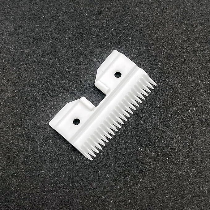 3PCS Ceramic Coarse Pet Replacement Blade Cutter Compatible with Andis 64440, Oster A5, Wahl KM Series Clipper, 22Teeth White and Black Ceramic Blade Cutter