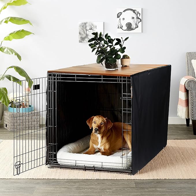 HiCaptain Pet Crate Table Topper – Foldable Wire Dog Kennel Topper Custom Pet Crate Table (M, for 36 inch Crate)