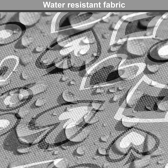 Lunarable Casino Dog Crate Cover, Playing Cards Abstract Style with Monochrome Display Gambling Theme, Easy to Use Pet Kennel Cover for Cats & Medium Dogs, 24 Inch, Black White Grey