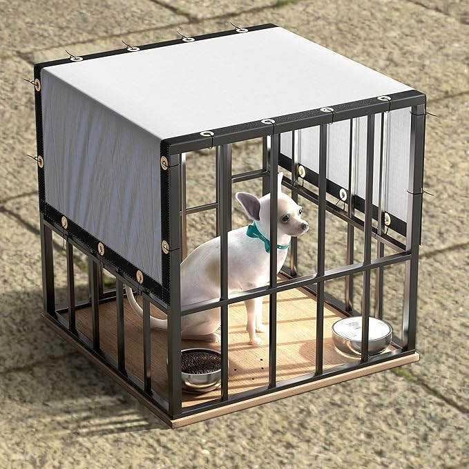 ColourTree 9' x 11' White Custom Size Shade Cloth with Grommets - 90% Sunblock, Durable Mesh Fabric Tarp for Dog Kennel Cover, Fence Privacy Screen, Greenhouse, Chicken Coop & Pet Playpen