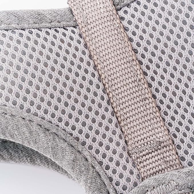 HUGO & HUDSON Dog Harness, No-Pull Anti Choke Tweed Harness Vest, Aqua Herringbone, M