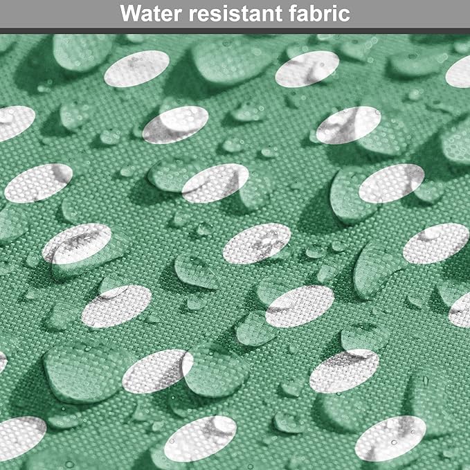 Lunarable Green Dog Crate Cover, Old Fashioned Polka Dot Pattern on Green Background Classical Traditional, Easy to Use Pet Kennel Cover for Cats & Medium Dogs, 30 Inch, Forest Green White