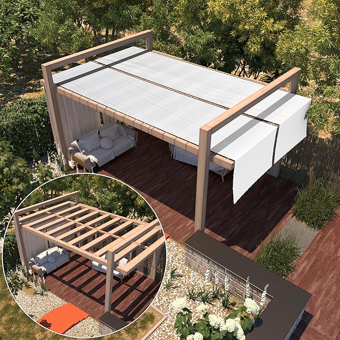 ColourTree 2' x 2' White Custom Size Shade Cloth with Grommets - 90% Sunblock, Durable Mesh Fabric Tarp for Dog Kennel Cover, Fence Privacy Screen, Greenhouse, Chicken Coop & Pet Playpen