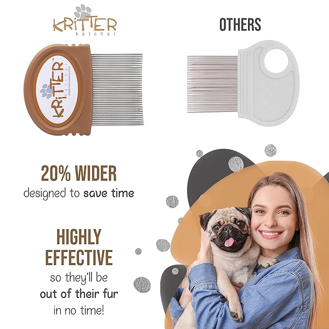 Flea & Tick Comb - Grooming Tool