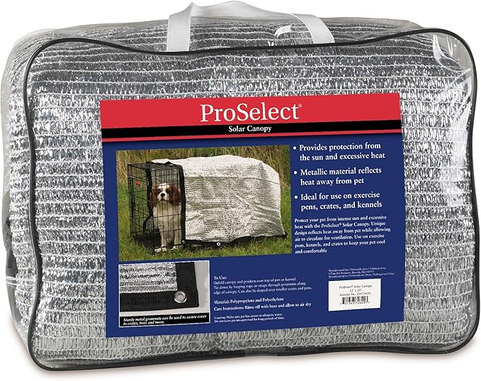 Pro Select Solar Crate Canopy, Protective Dog Crate Cover