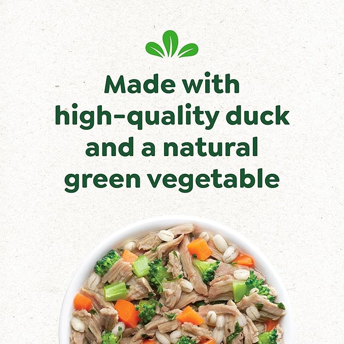 Greenies Smart Topper High Protein Wet Mix-in for Dogs, Duck, Broccoli, Carrots & Barley Recipe in Vitabroth™ Broth - Bone Broth + Vitamins E & B1, Pack of 10