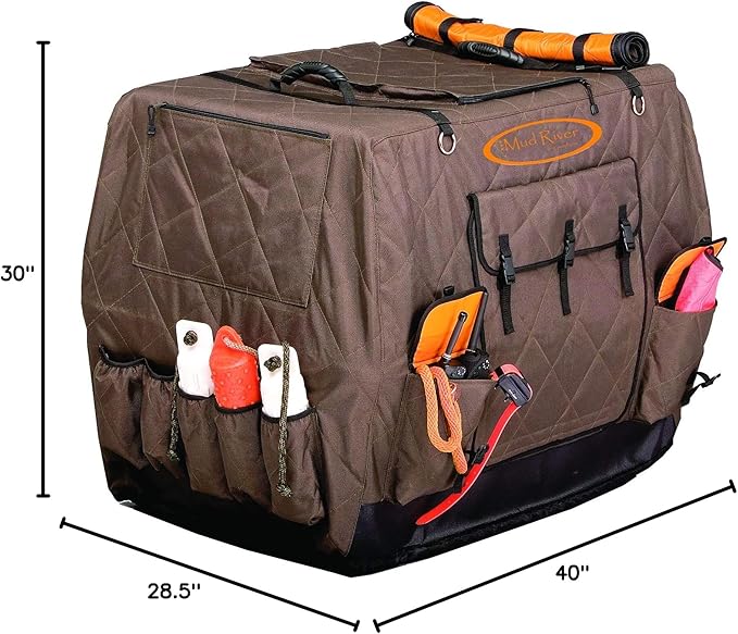 Mud River Dixie Kennel Cover, Brown, Medium