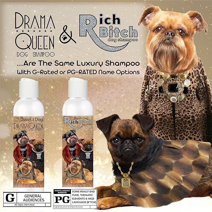 The Blissful Dog Brussels Griffon Drama Queen Dog Shampoo, 8 oz.