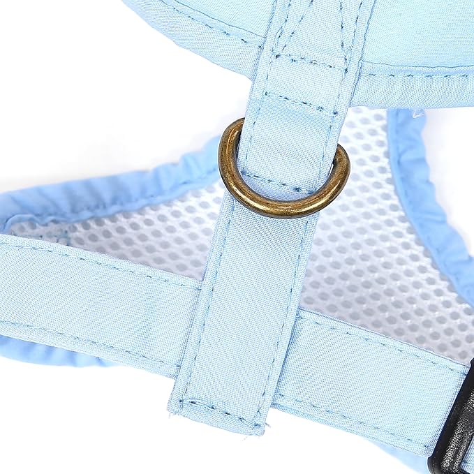Angie and Allie Organic Cotton Dog Harness,No Pull Pet Harness with Leash D-Ring,Adjustable Soft Padded Dog Vest,Comfortable,Sustainable,Breathable and Stylish for Your Canine Companion