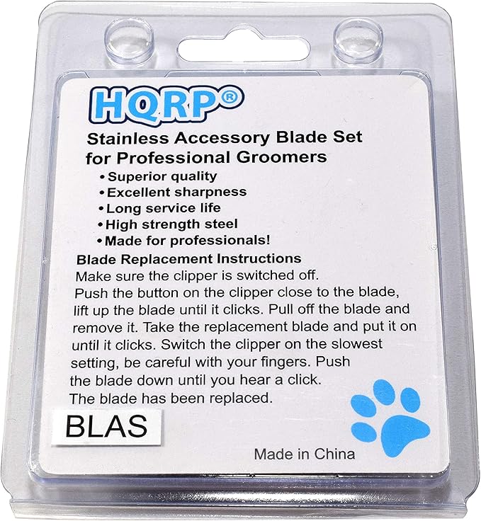 HQRP Animal Clipper Blade Compatible with Oster Size-10 CryogenX Professional 078919-046-005 78919-046 Pet Grooming 76918-126 Classic 76, Star-Teq, Power-Teq Clippers