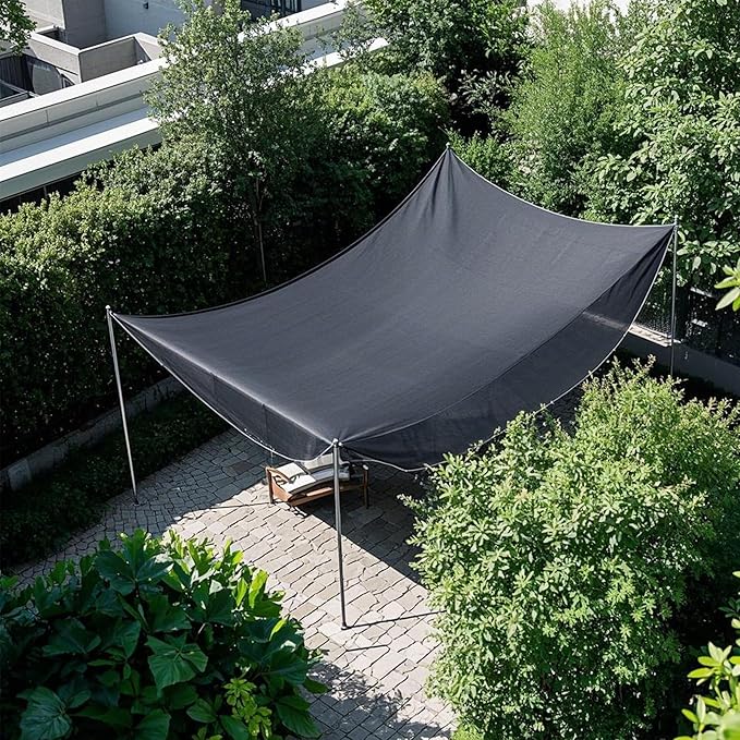 winemana 90% Black Shade Cloth, 3.3 x 10 FT Garden Mesh Tarp for Plants Heat Protection with Grommets, Sunshade Plant Cover for Greenhouse, Barns Kennel, Outdoor Netting Screens for Patio & Porch