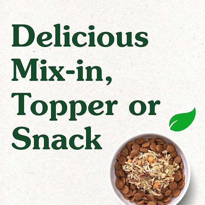 Greenies Smart Topper High Protein Wet Mix-in for Dogs, Chicken, Beef, Sweet Potatoes, Potatoes & Spinach Recipe in Vitabroth™ Broth- Bone Broth + Vitamins E & B1, Pack of 10