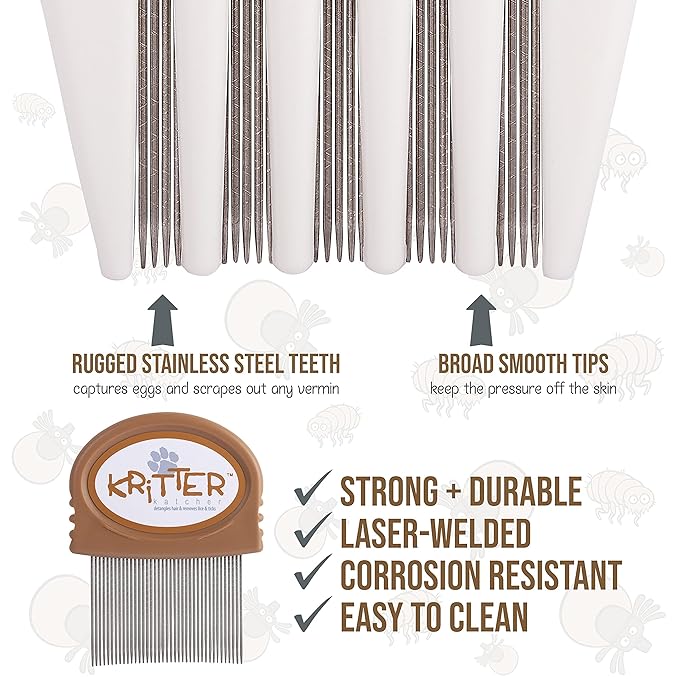 Flea & Tick Comb - Grooming Tool