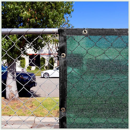ColourTree 3' x 9' Green Custom Size Shade Cloth with Grommets - 90% Sunblock, Durable Mesh Fabric Tarp for Dog Kennel Cover, Fence Privacy Screen, Greenhouse, Chicken Coop & Pet Playpen