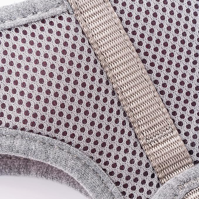 HUGO & HUDSON Dog Harness, No-Pull Anti Choke Tweed Harness Vest, Pink Herringbone, XS