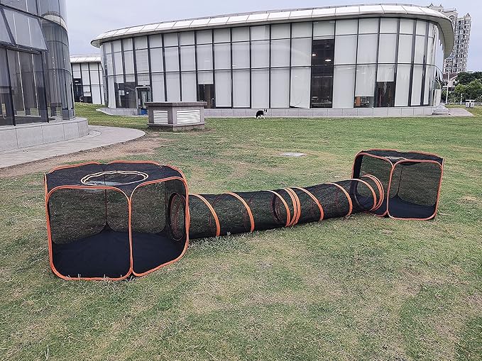 Pet Cat and Dog Tunnel Tent Foldable Pet Tent Outdoor Pop Up Pet Playpen Cage Fences House (Styles 3)